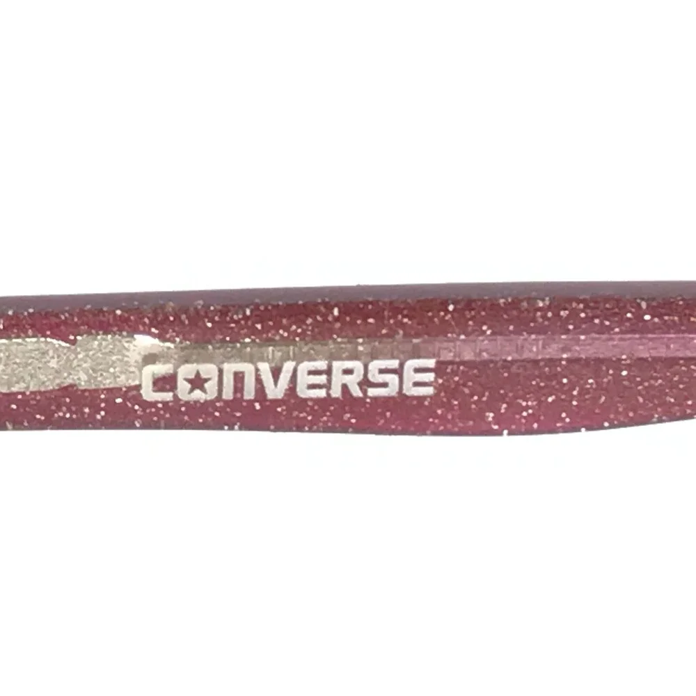 Converse Kids Eyeglasses Frames K402 BURGUNDY Purple Gold Glitter 47-17-130